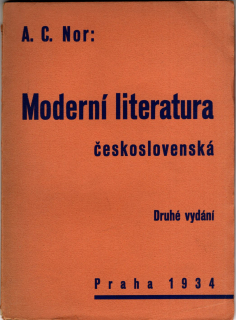 Nor, A. C. - Moderní literatura československá (podpis)