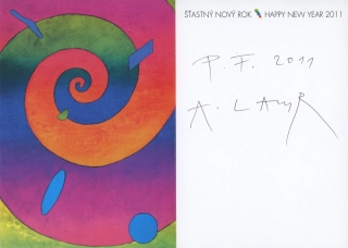 Aleš Lamr - Šťastný nový rok / Happy New Year 2011 (podpis)