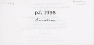 Ludvík Kundera - p.f. 1995 (podpis)