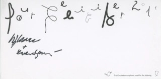 Zdeněk Sýkora - Pour Feliciter 2011 (podpis)