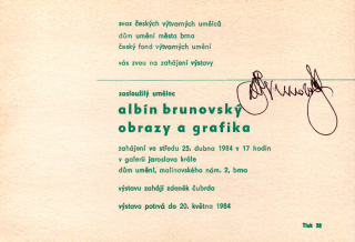 Albín Brunovský: Obrazy a grafika (podpis)