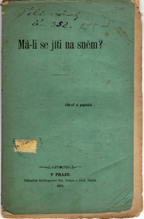 Má-li se jíti na sněm?
