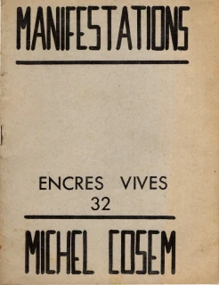 Cosem, Michel - Manifestation (podpis)