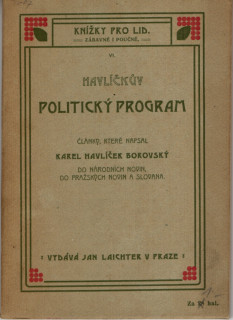 Havlíček Borovský, Karel - Havlíčkův politický program