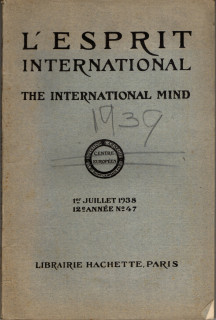 L'Esprit International / The International mind