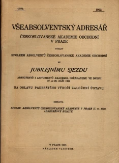 Všeabsolventský adresář Českoslovanské akademie obchodní v Praze