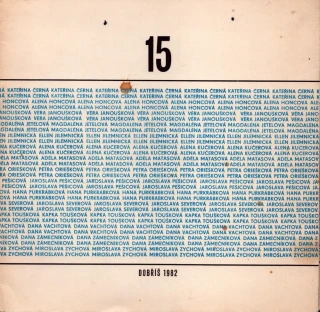 15 - Dobříš 1982 (podpis J. Budíková)
